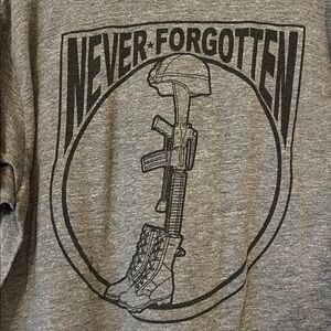 Men's Rogue "Never Forgotten" tee shirt (Iraq & Afghanistan Veterans)